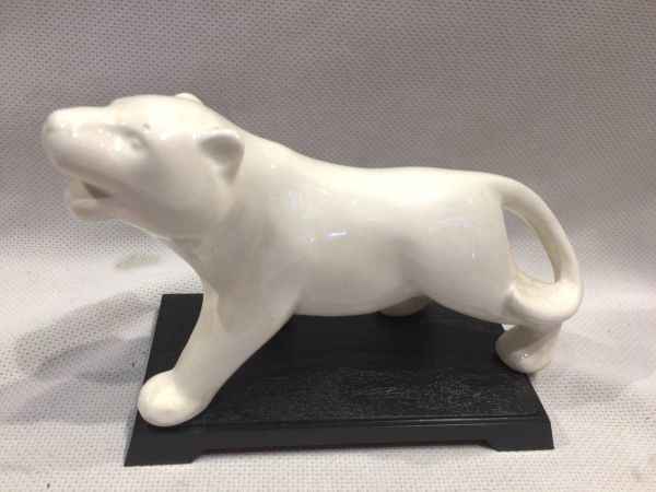 □5964□玉善作 トラ 虎 寅 置物 干支 陶器 飾り オブジェ(和風)｜売買 