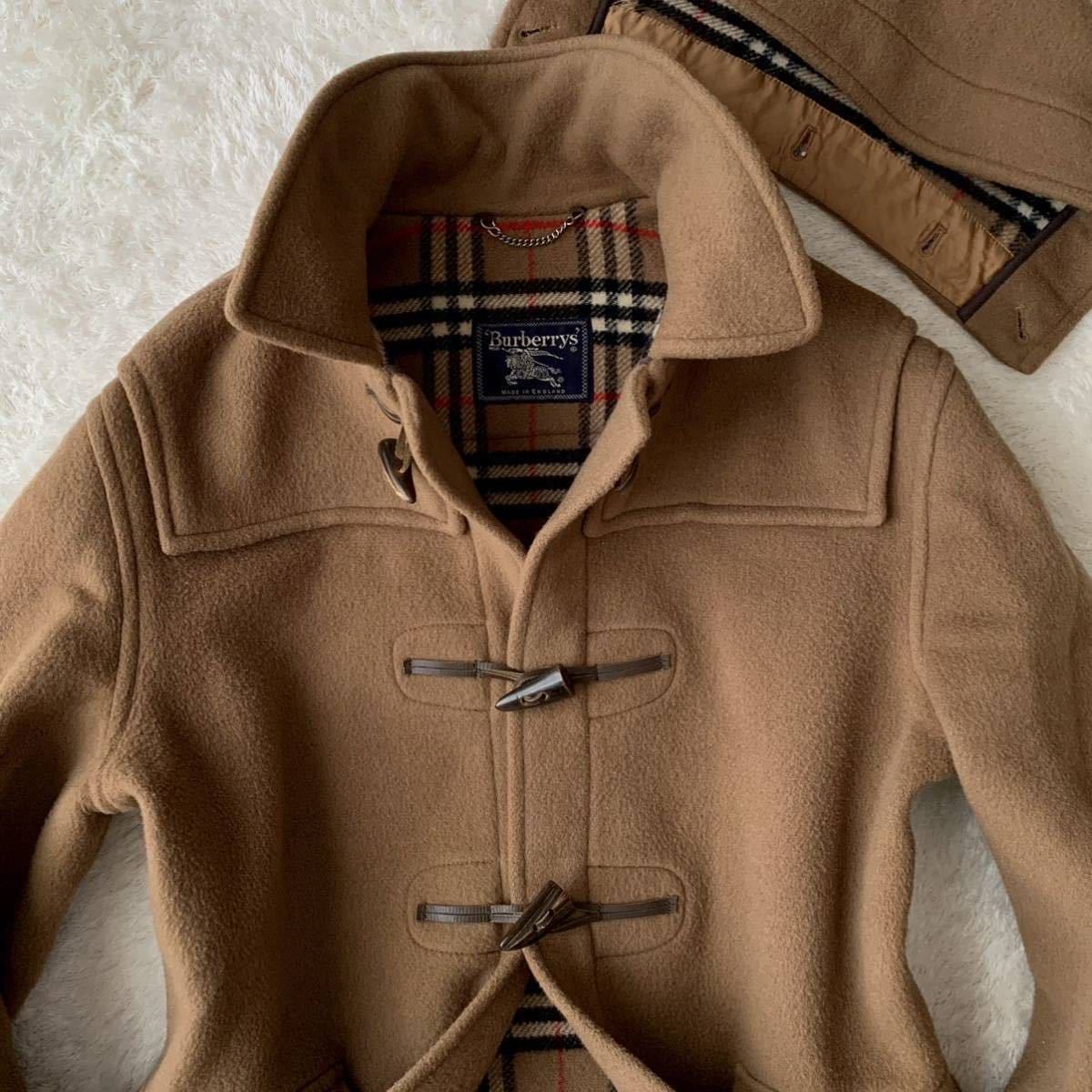☆最高級15万超 美品 バーバリー 特別な ダッフルコート キャメル ノバ