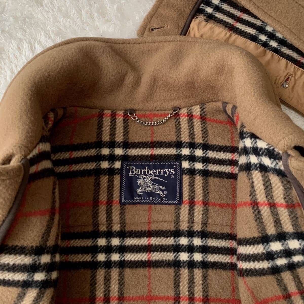 ☆最高級15万超 美品 バーバリー 特別な ダッフルコート キャメル ノバ