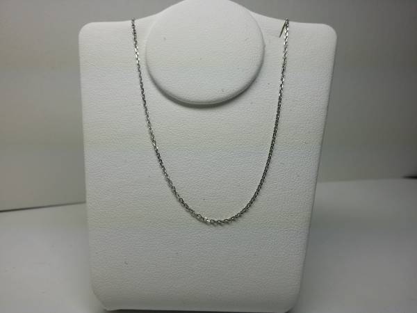1円～K18ホワイトゴールドカットアズキチェーン0.28Φレタパ送無_1