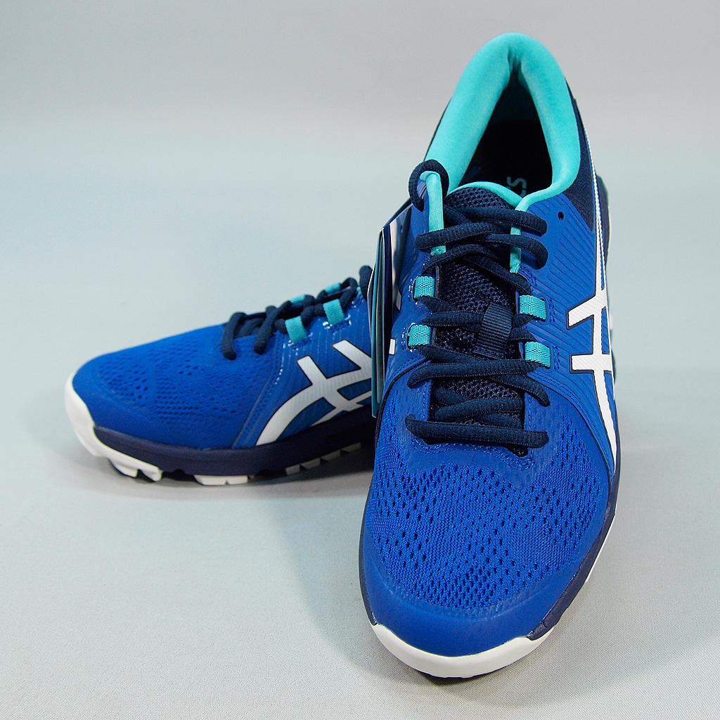 アシックス スパイクレス ゴルフシューズ ゲルコース グライド（1111A085-400）ブルー/ホワイト 26.0cm