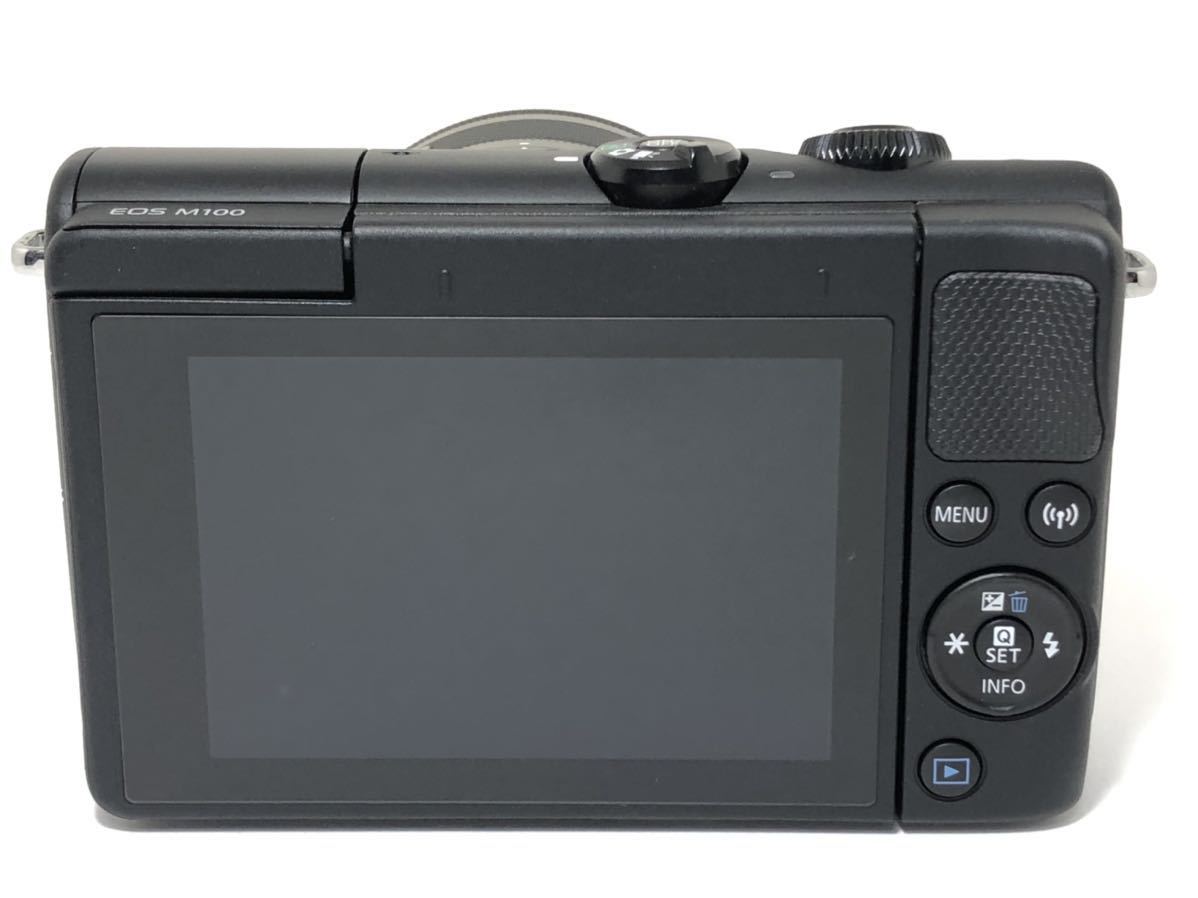 【美品】CANON EOS M100 箱付き 27【極美品・元箱 予備バッテリー付】Canon キヤノン EOS M100 ズーム
