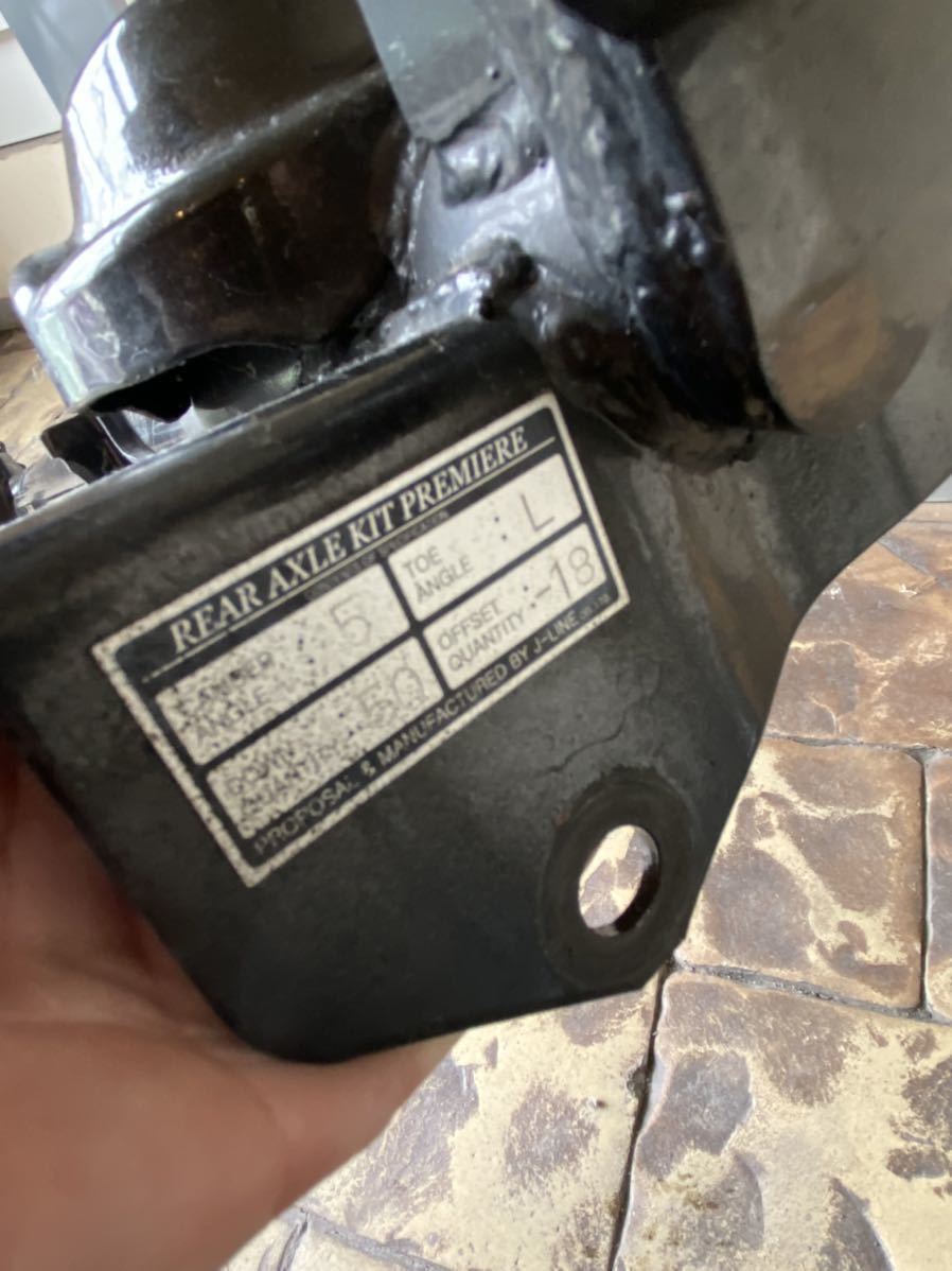 【中古】J-LINE プレミア8 リアアクスル ワゴンR MH21S 4型用