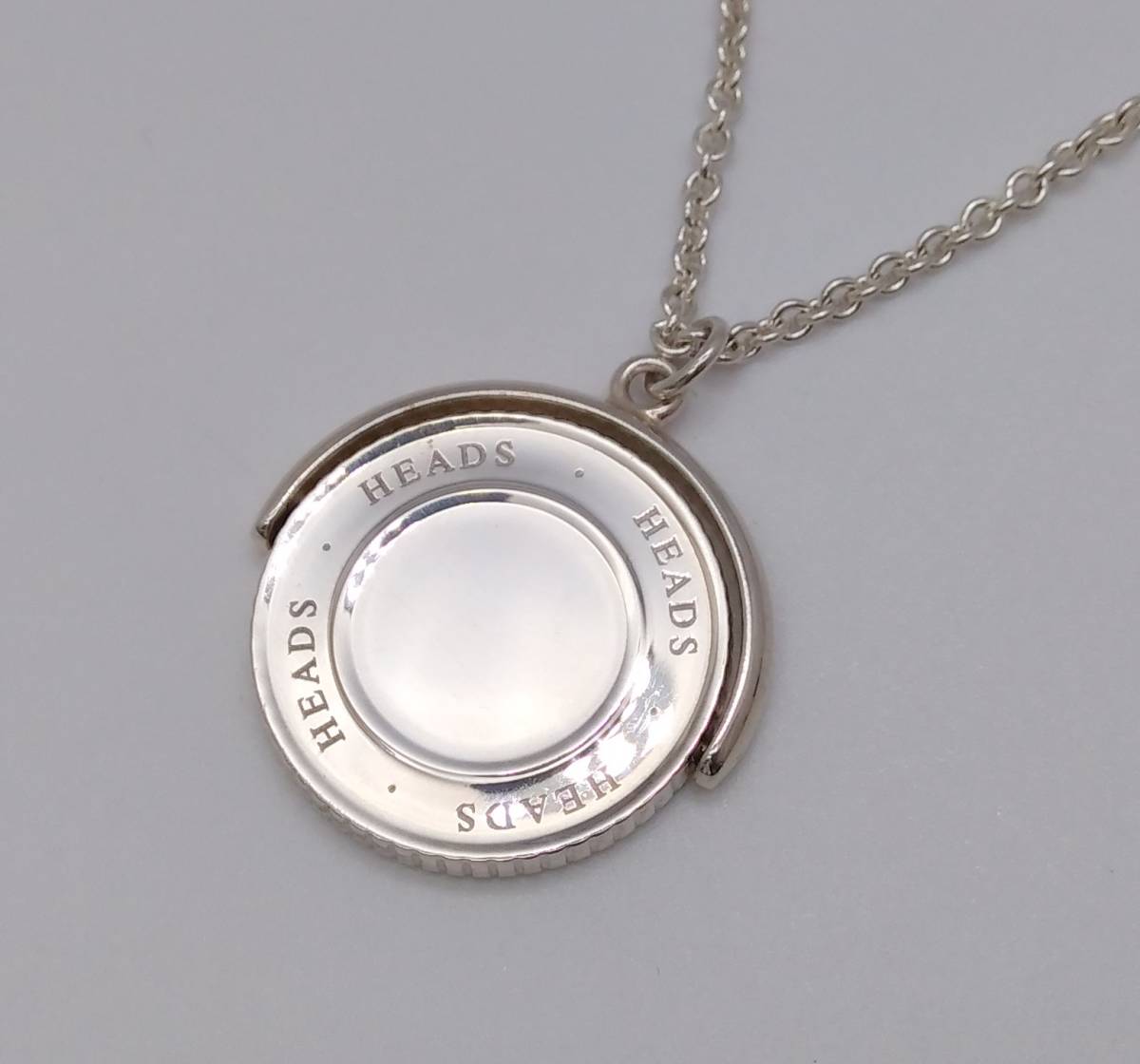 TIFFANY＆Co. ティファニー SV ネックレス HEADS TAILS コインエッジ 