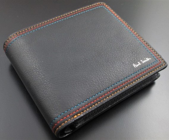 ☆数量限定☆新品箱なし ポールスミス 人気ステッチ 折り財布 黒☆