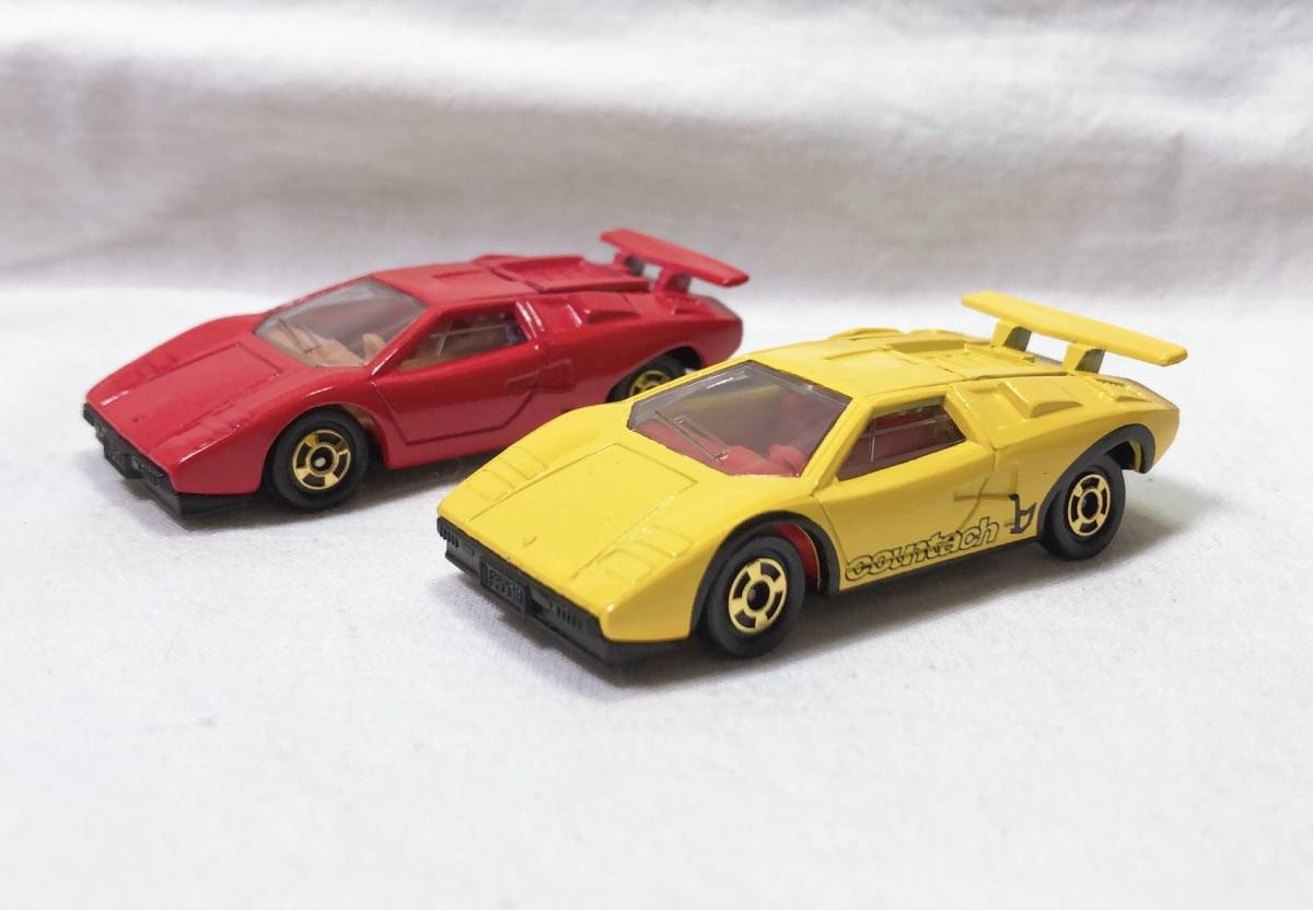 トミカ 青箱 F50 ランボルギーニ カウンタック LP500S 赤・黄 日本製