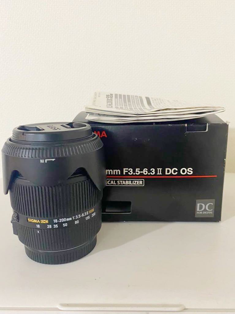 SIGMA 18-200mm F3.5-6.3 Ⅱ DC OS （CANON）ジャンク品です。 【公式