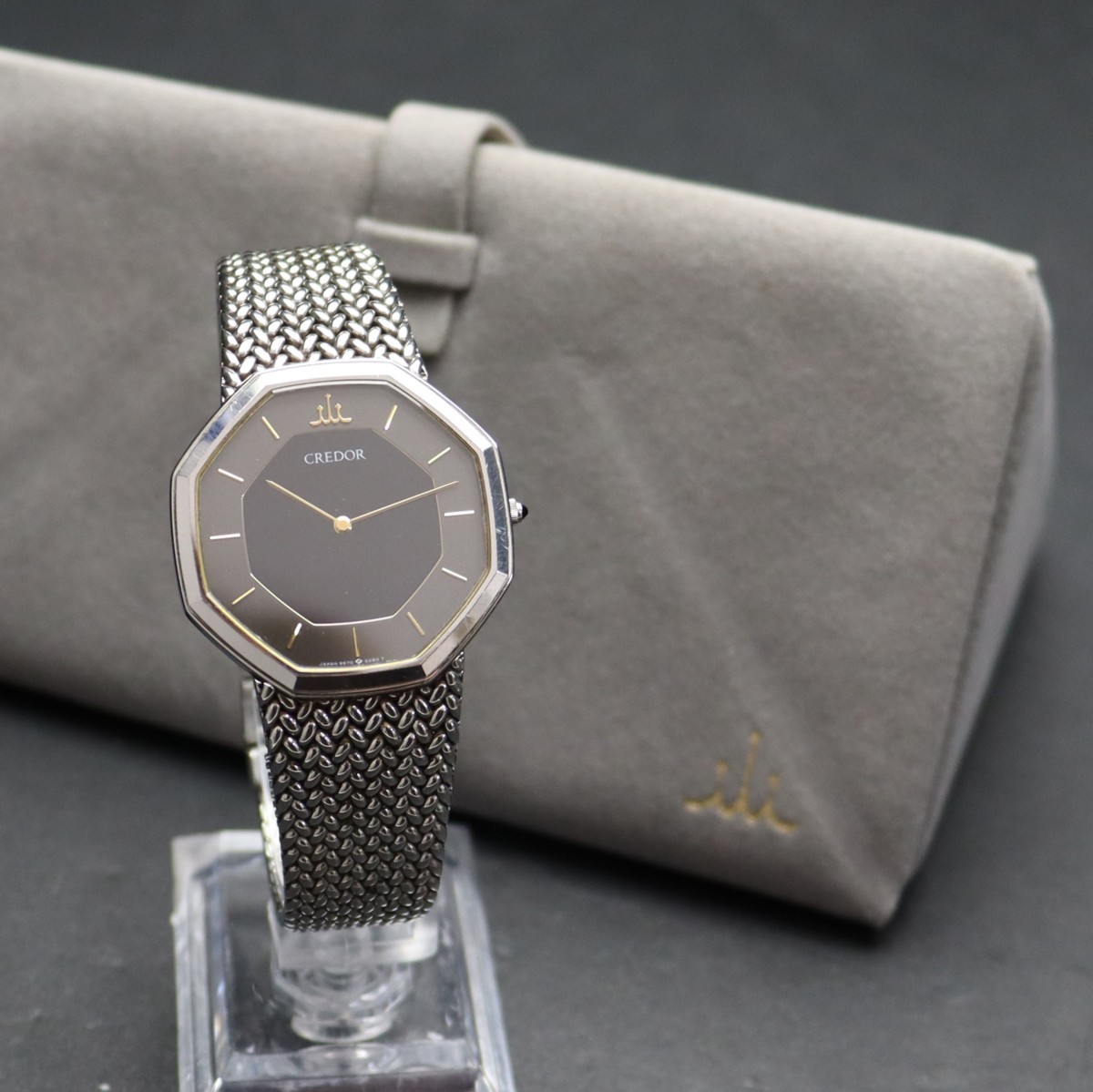 SEIKO CREDOR セイコー クレドール 9570-5250 クォーツ ブラック 