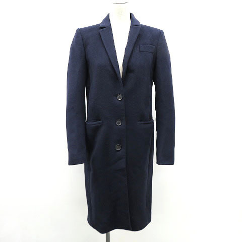 激安大特価，100%新品 1円 GUCCI グッチ 455739 チェスターコート ネイビー系 40 240001574942 レディース(コート)｜売買されたオークション情報、yahooの商品情報をアーカイブ公開 - オークファン 女性用