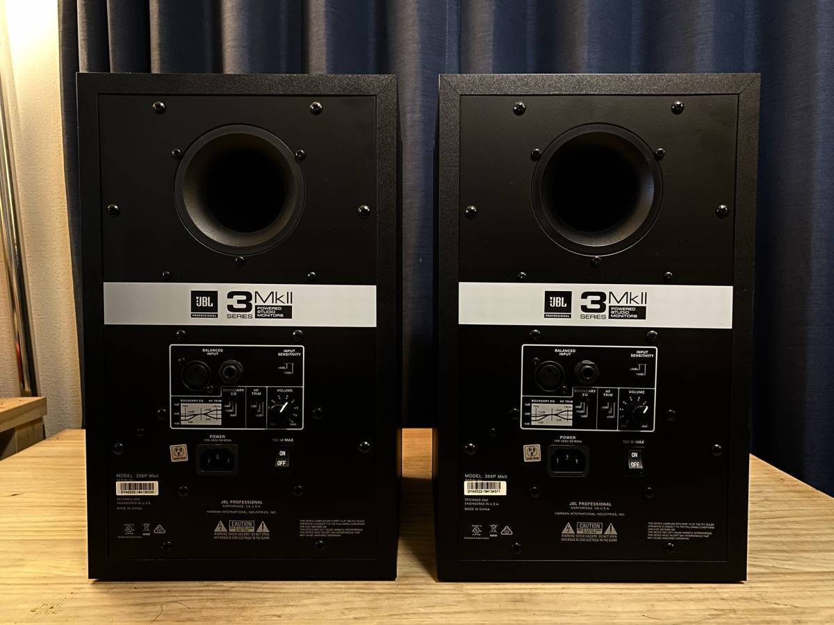 306P JBL MKII ⁄ パワード・スタジオモニター 2本ペアセット MkII