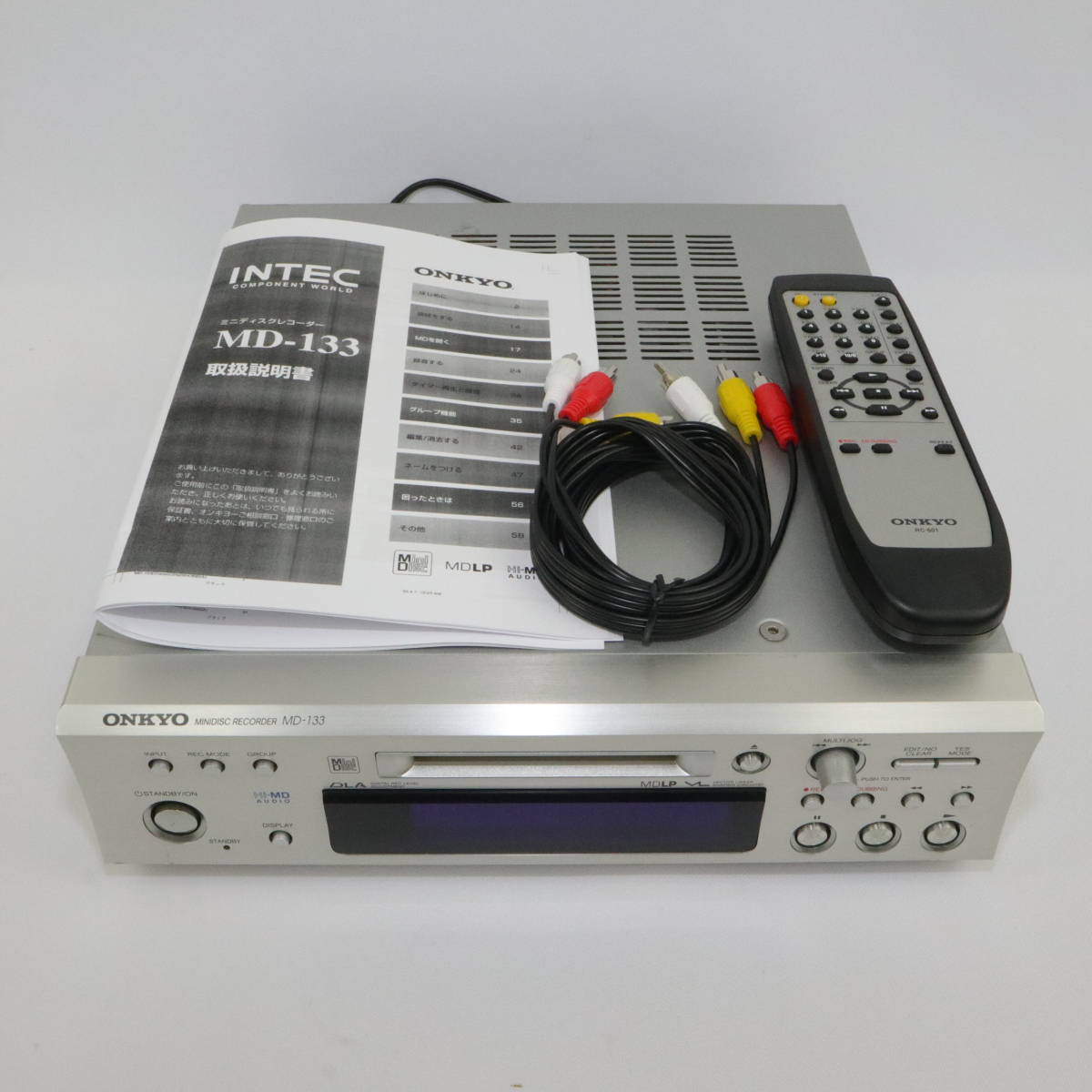 ONKYO INTEC275 MDデッキ Hi-MD対応 シルバー MD-133 ONKYO INTEC275
