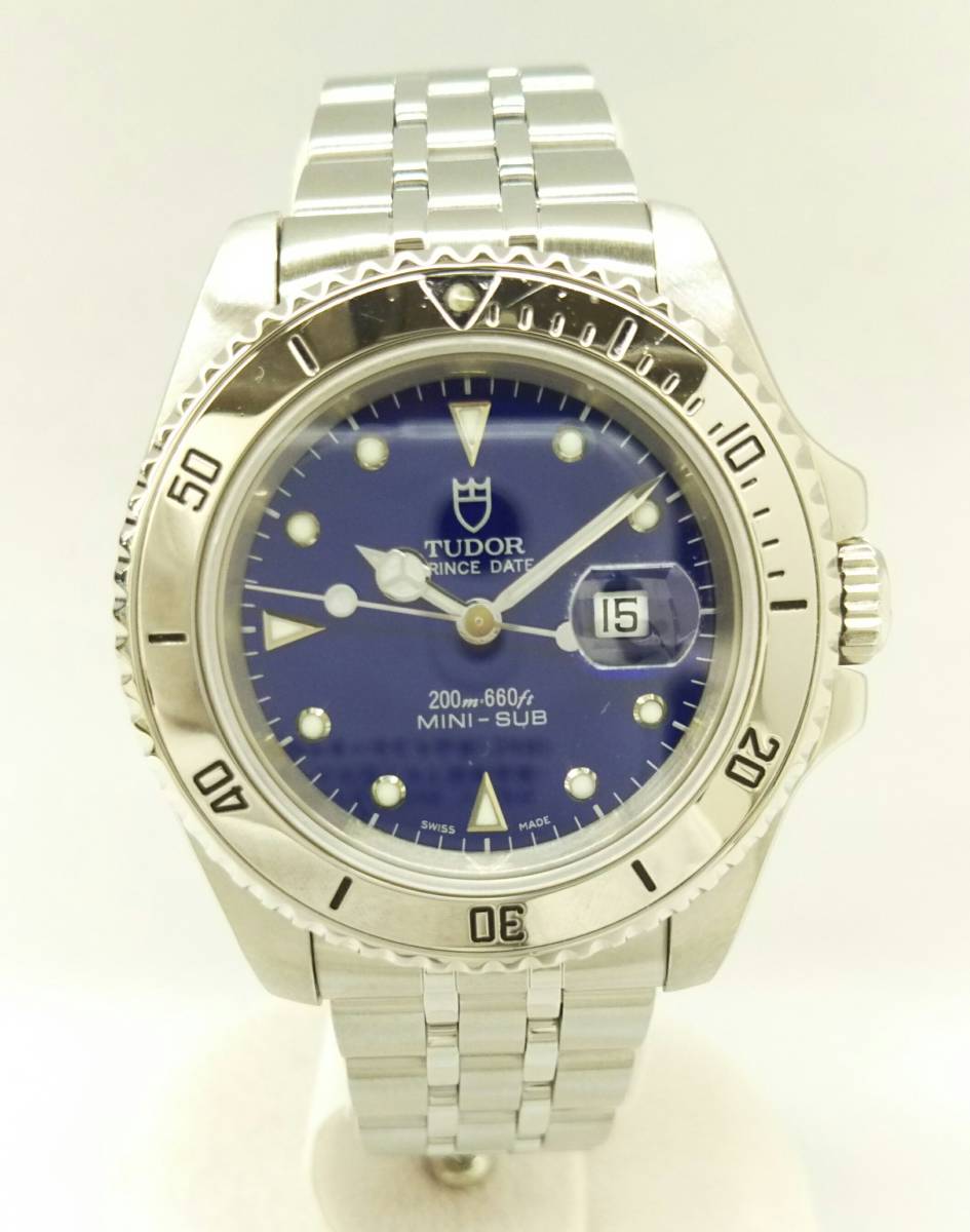 チュードル TUDOR かぎり 73190 ミニサブ MINI-SUB ブルー 箱付