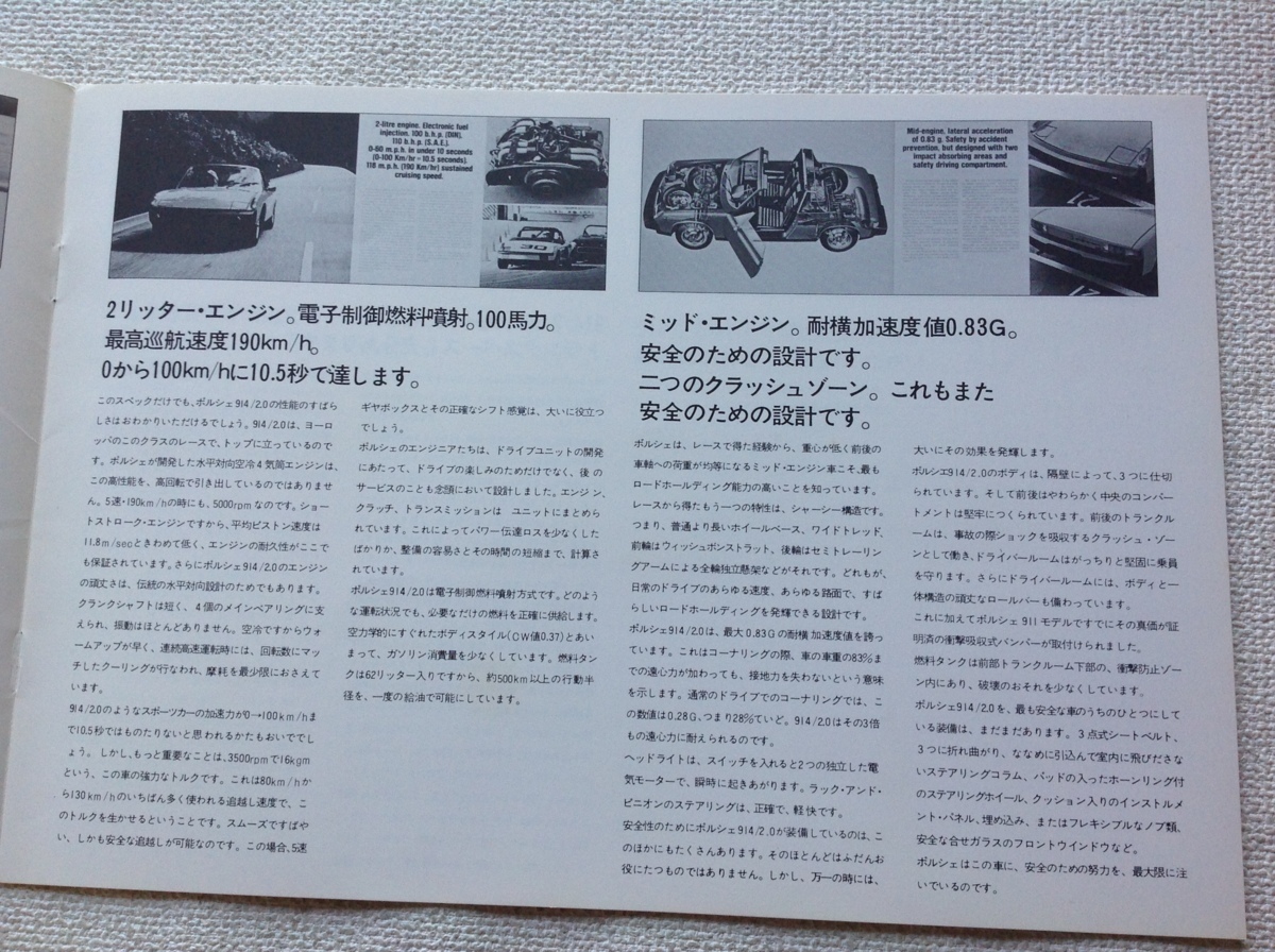 専用出品 ☆[86119・旧車] 1975年 ポルシェ 914 2.0 LITER (後期型バンパー