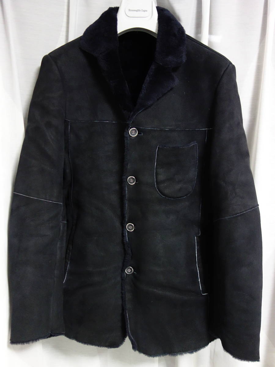 EMMETI　エンメティ　胸ポケット　ムートン　ブルゾン　ジャケット　４６