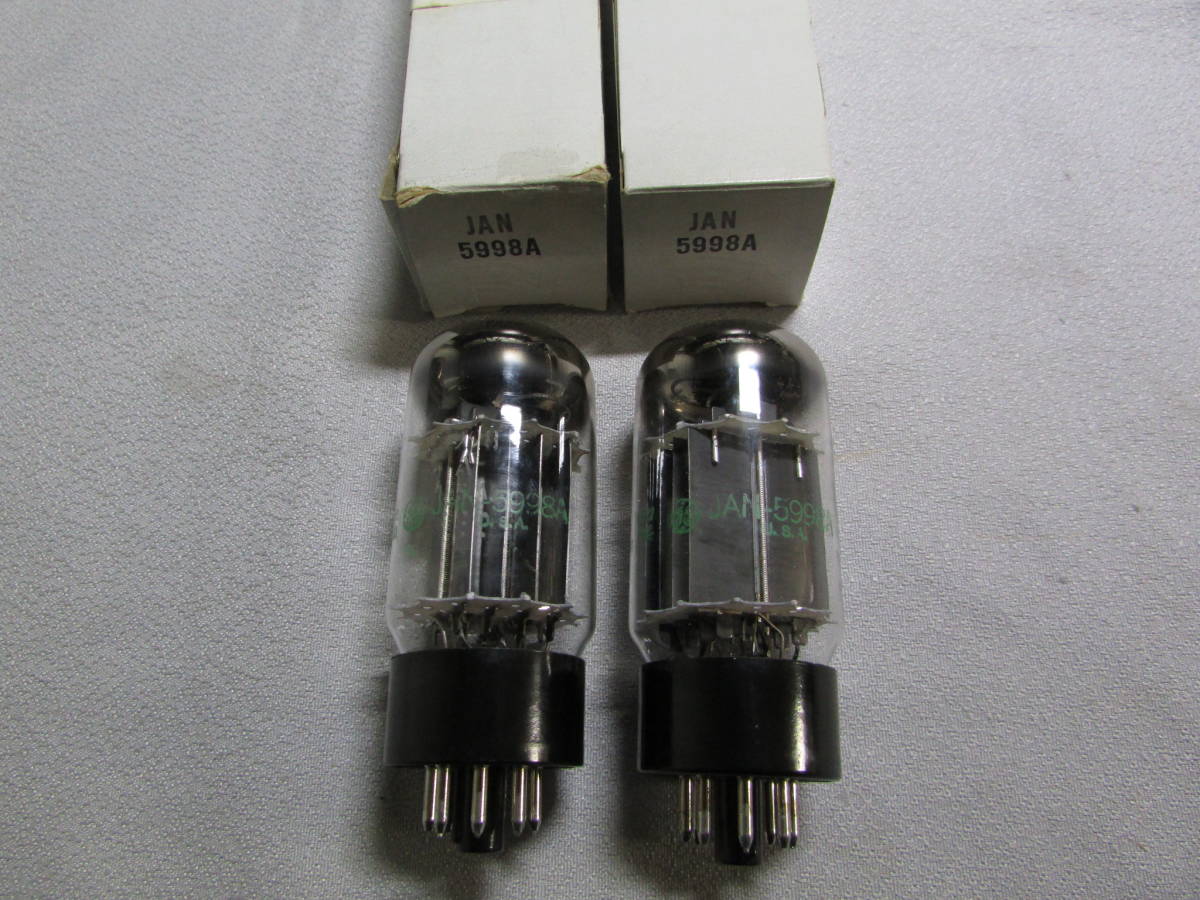 GENERAL ELECTRIC USA 製 　真空管 5998Ａ　新品 未使用 未点検品×2