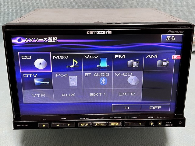 カロッツェリア HDDサイバーナビ AVIC-ZH9900 4X4地デジ 動作OK