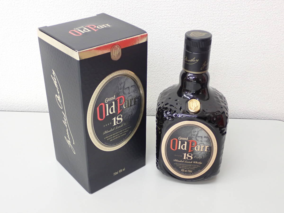 飲料・酒 【箱あり未開封】Grand Old Parrオールドパー 18年 750ml