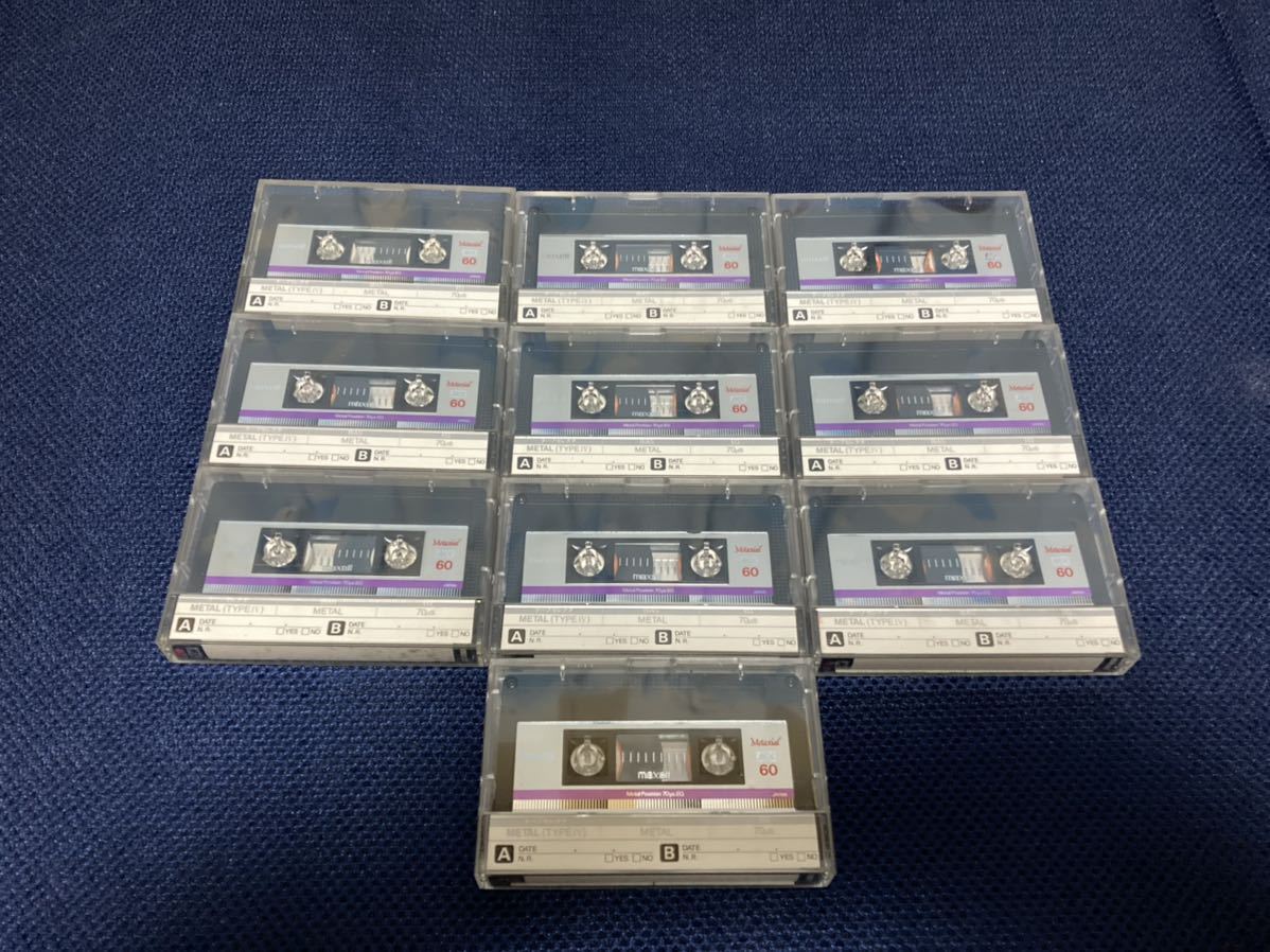 maxell Metaxial METAL カセットテープ メタルテープ MX 60 10本 使用