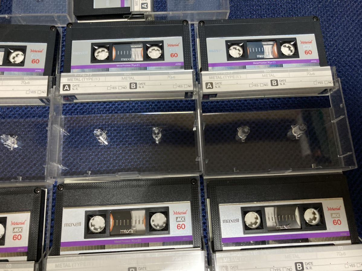 maxell Metaxial METAL カセットテープ メタルテープ MX 60 10本 使用