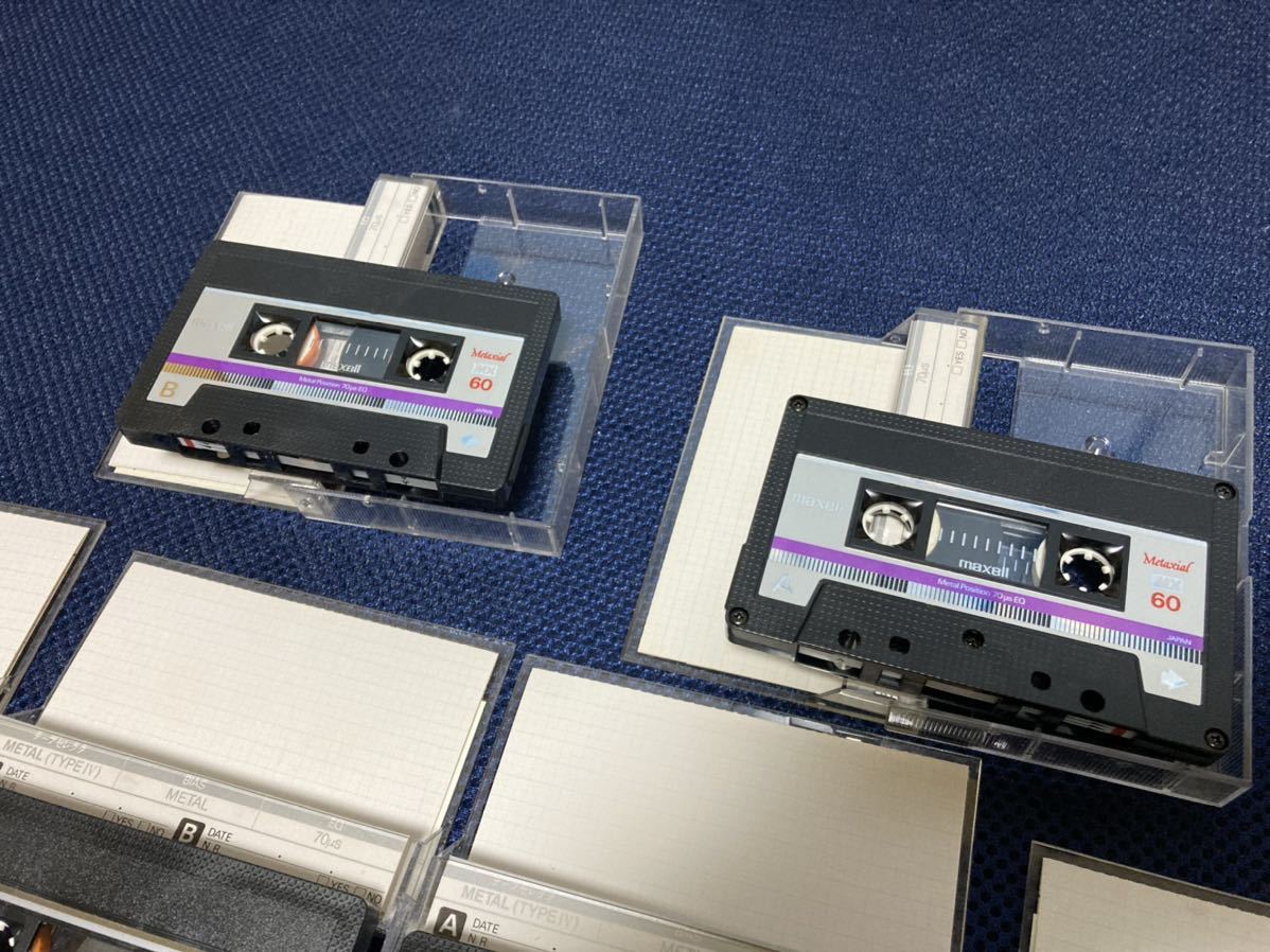 maxell Metaxial METAL カセットテープ メタルテープ MX 60 10本 使用