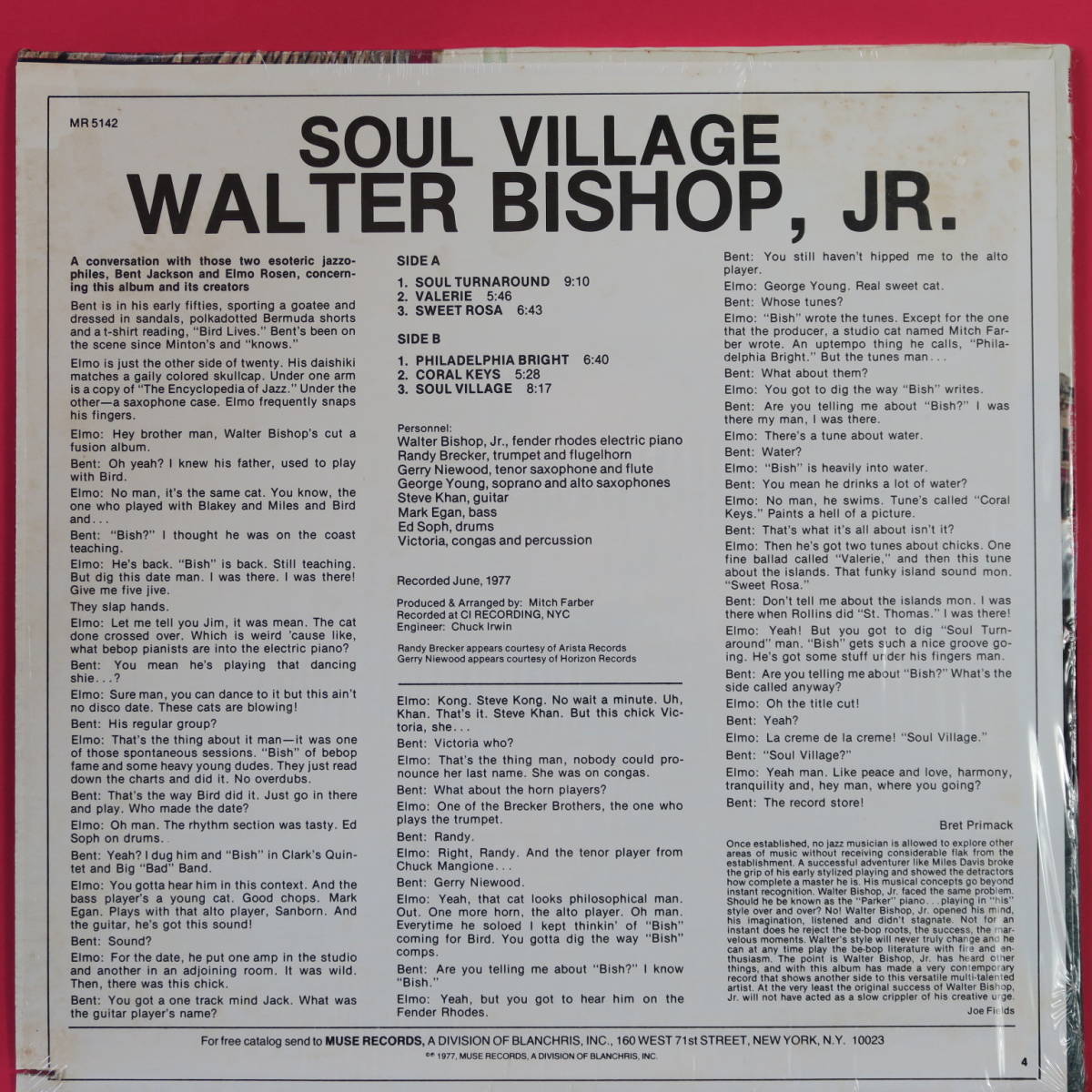 Soul Village Walter Jr. Bishop, UNIVERSOUNDS | ○「ジャズ夢一番