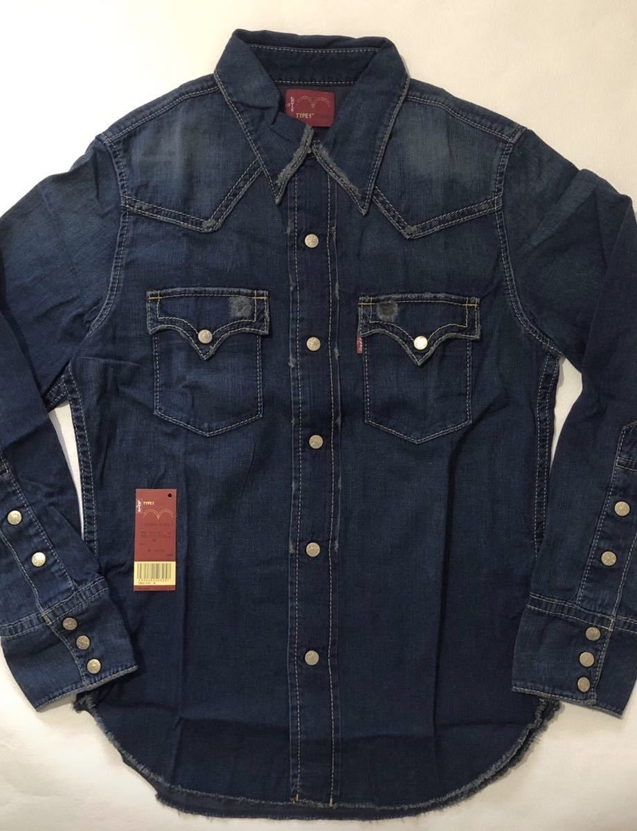 【お買い得，送料無料】 正規品 定価14 700円 Levi's リーバイス TYPE1 タイプ1 デニム ウエスタンシャツ オリジナル版 ヴィンテージ加工 サイズM(長袖シャツ)｜売買されたオークション情報、yahooの商品情報をアーカ 男性用