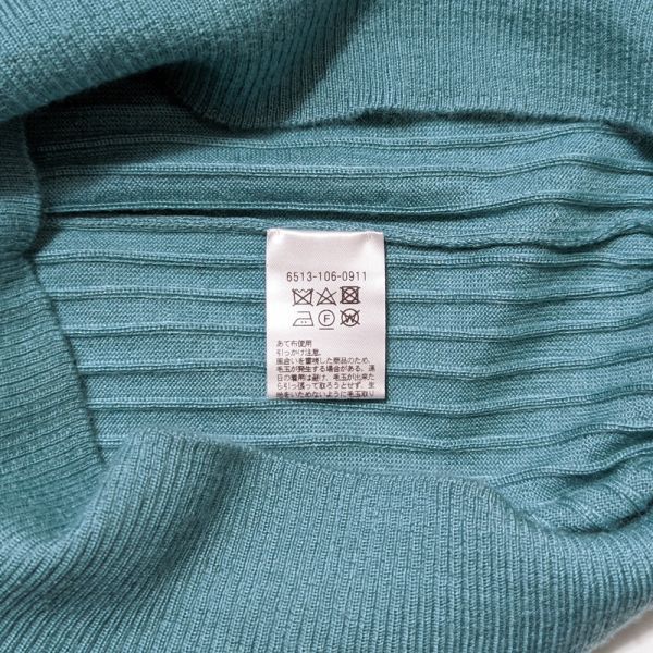 Drawer - ドゥロワー 18Gカシミヤシルクリブクルーネックニット
