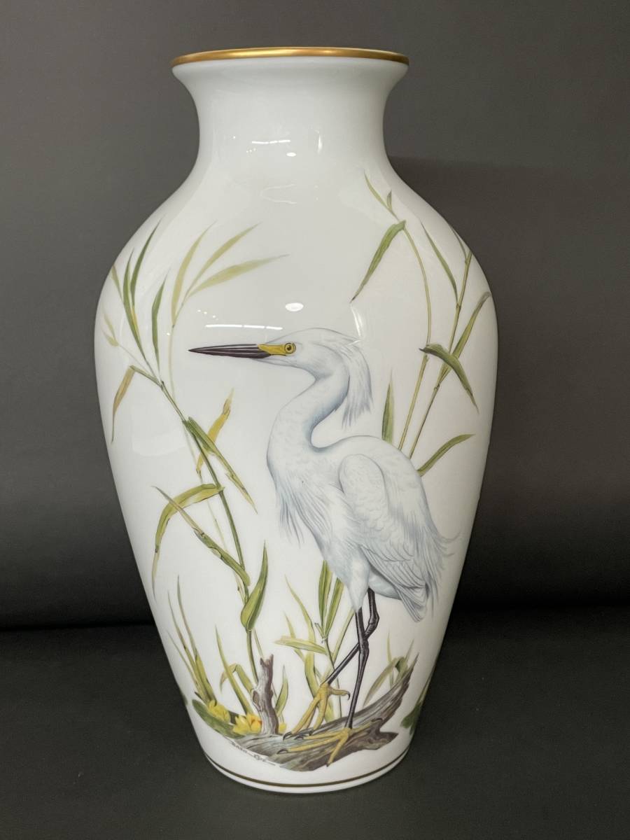 瑞】フランクリンポーセリン フラワーベース FRANKLIN PORCELAIN 花蝶