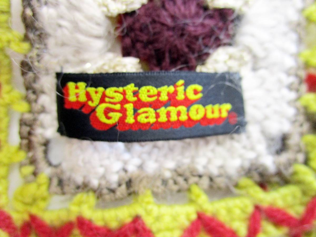 HYSTERIC GLAMOUR ヒステリックグラマー かぎ編み モチーフ マフラー