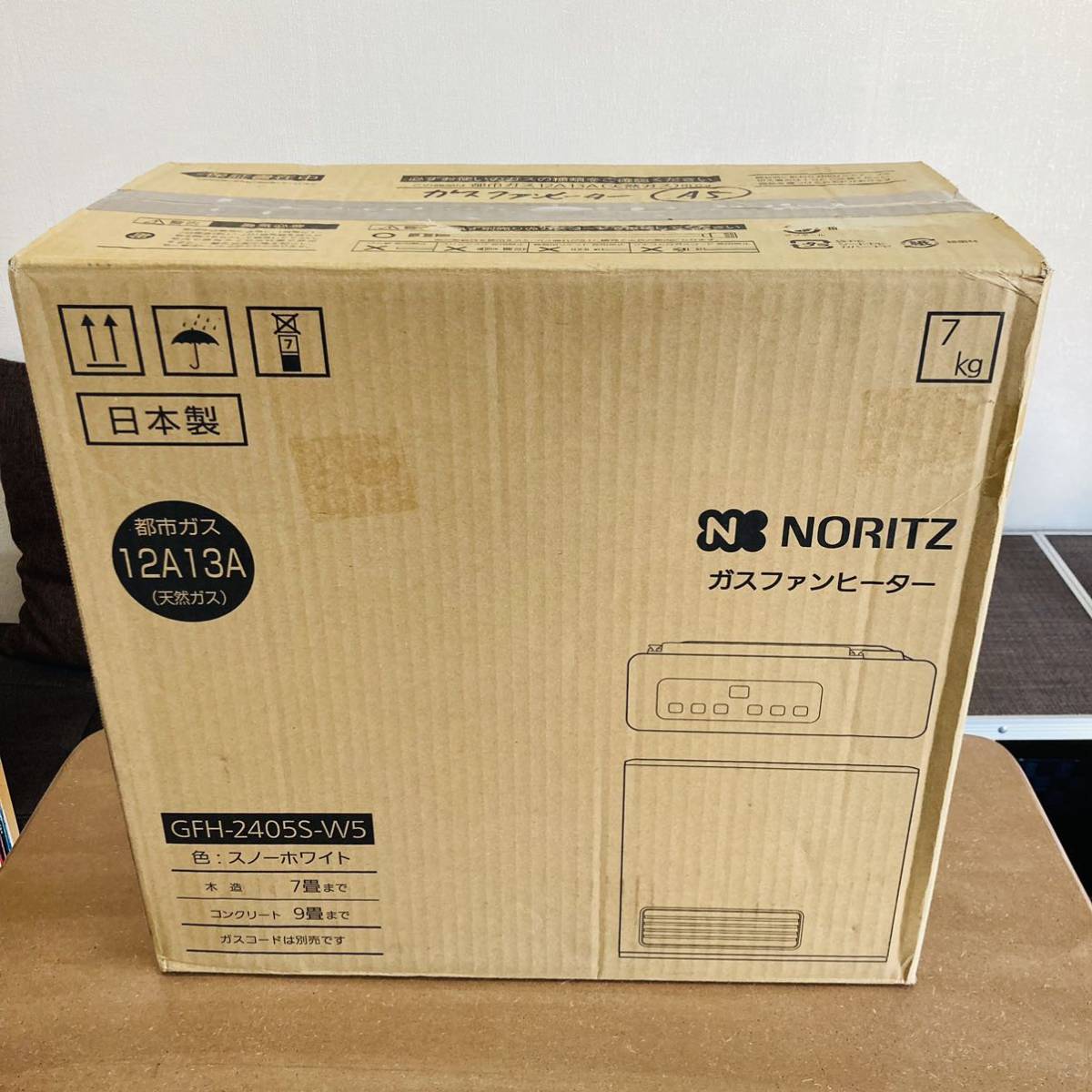 NORITZ ガスファンヒーター GFH-2405S-W5 都市ガス用 ノーリツ ガス