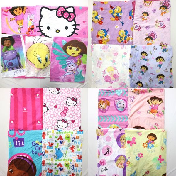 キャラクター ベッドシーツ 枕カバー Set セサミストリート 他 女の子用サイズmix 17枚 まとめ売 古着卸 1円スタート 最落なしmf2934 キャラクター 売買されたオークション情報 Yahooの商品情報をアーカイブ公開 オークファン Aucfan Com