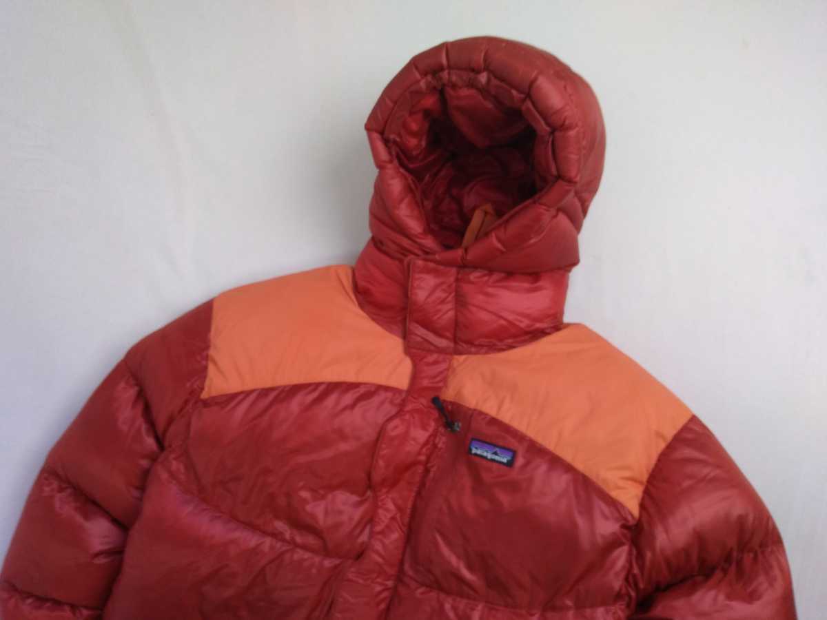 04FW 名作 肉厚極暖 patagonia 800fill ダウンパーカー レッド