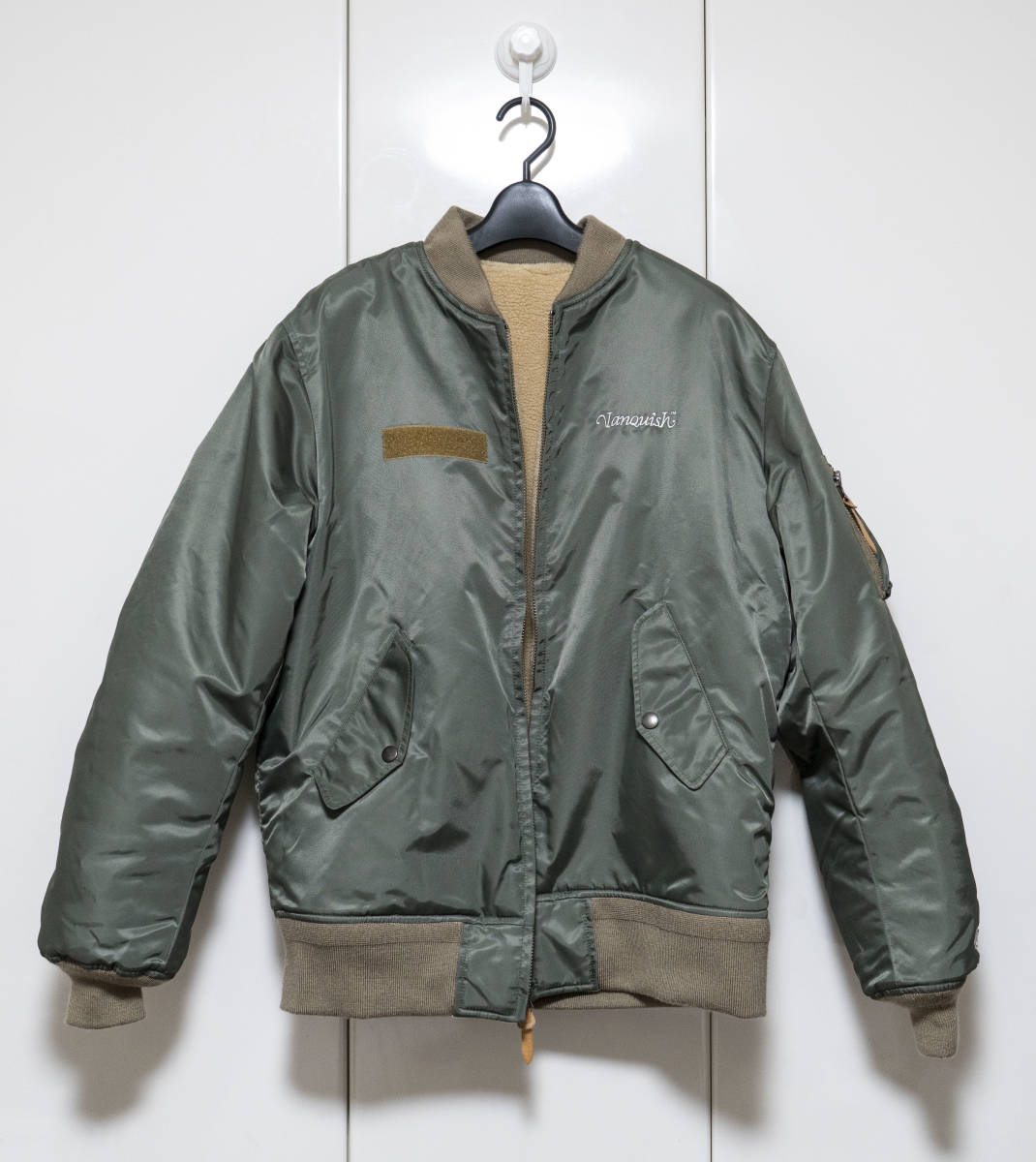 VANQUISH MA-1 size L ヴァンキッシュ 花鳥風月 ライナーボア バックプリント リバーシブル サイズL