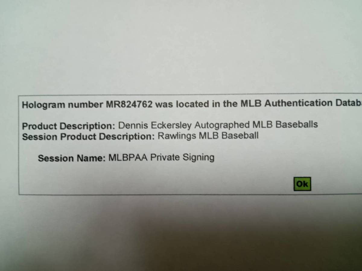 No 02 017 Dennis Eckersley デニス エカーズリー 直筆サインボール 証明書付 ボールケース付 Mlb 大谷翔平 イチロー サイン 売買されたオークション情報 Yahooの商品情報をアーカイブ公開 オークファン Aucfan Com