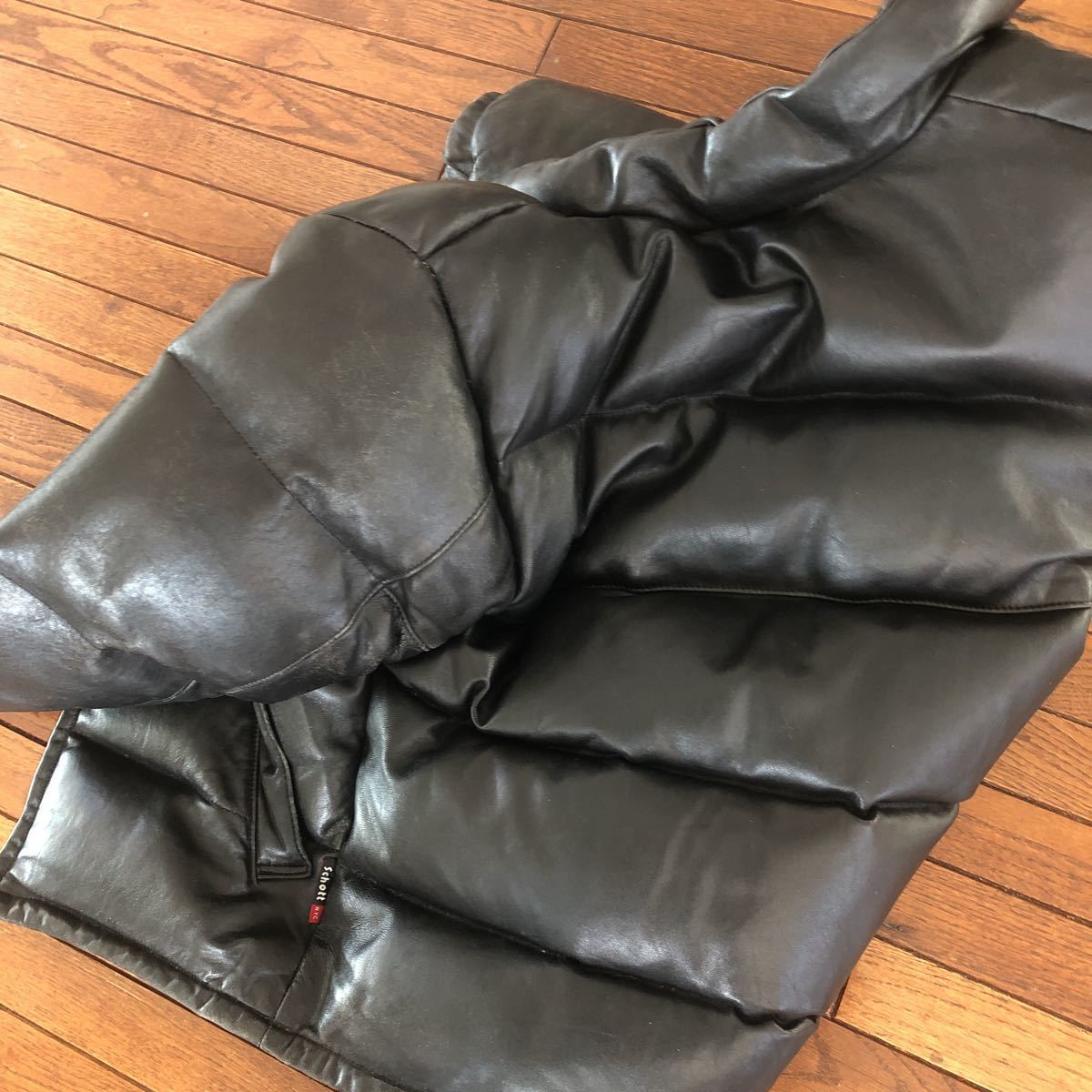 Schott ダウンジャケット ショット レザーダウンジャケット USA製 