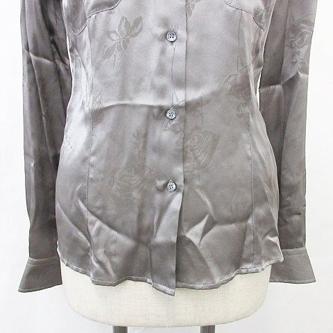 グレー 花柄 長袖シャツARMANI 【公式通販】