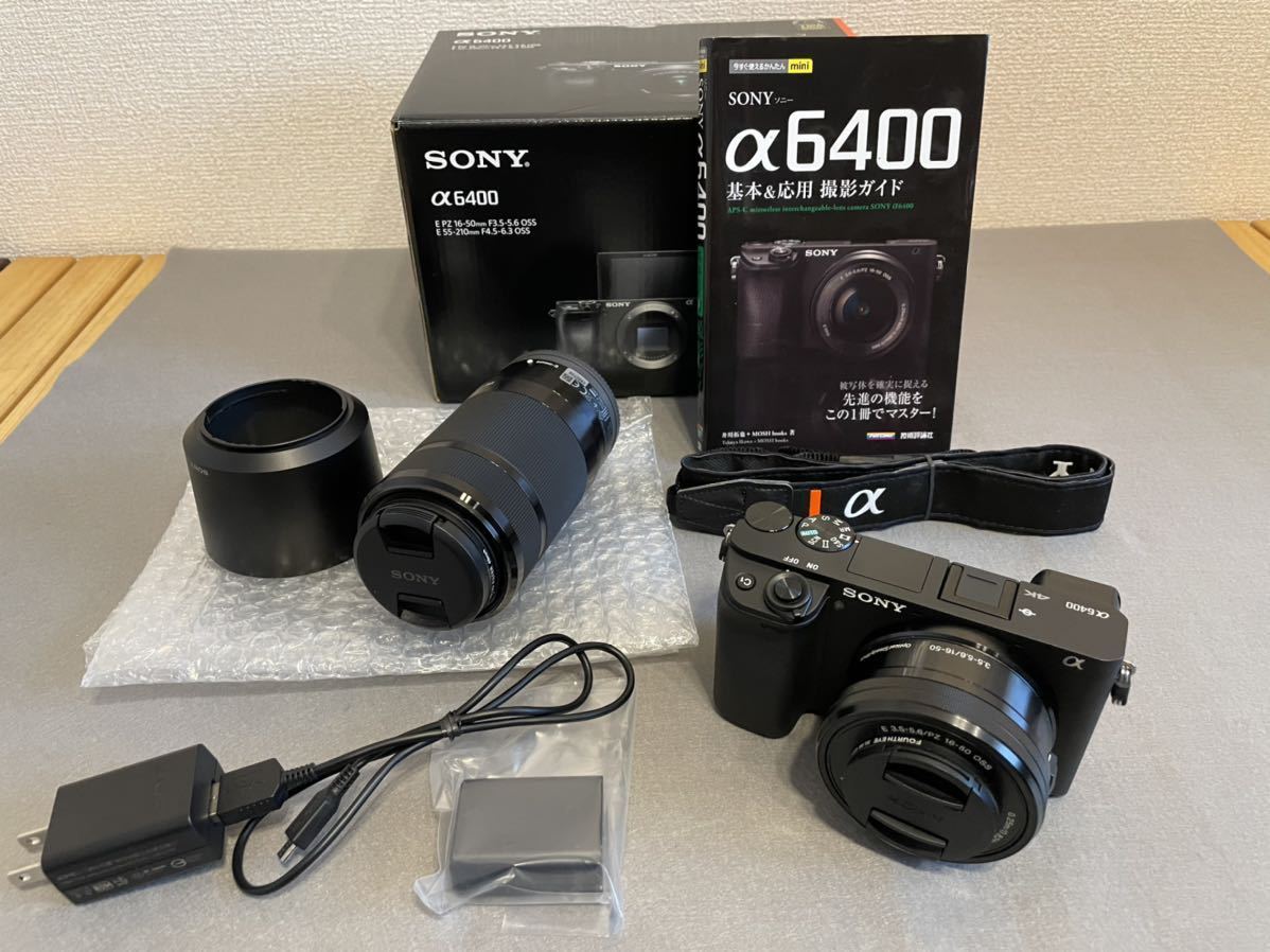 値下げ！Sony α6400 ダブルズームキット　箱付き 美品】sony α6400 ダブルズームキット 【公式通販】