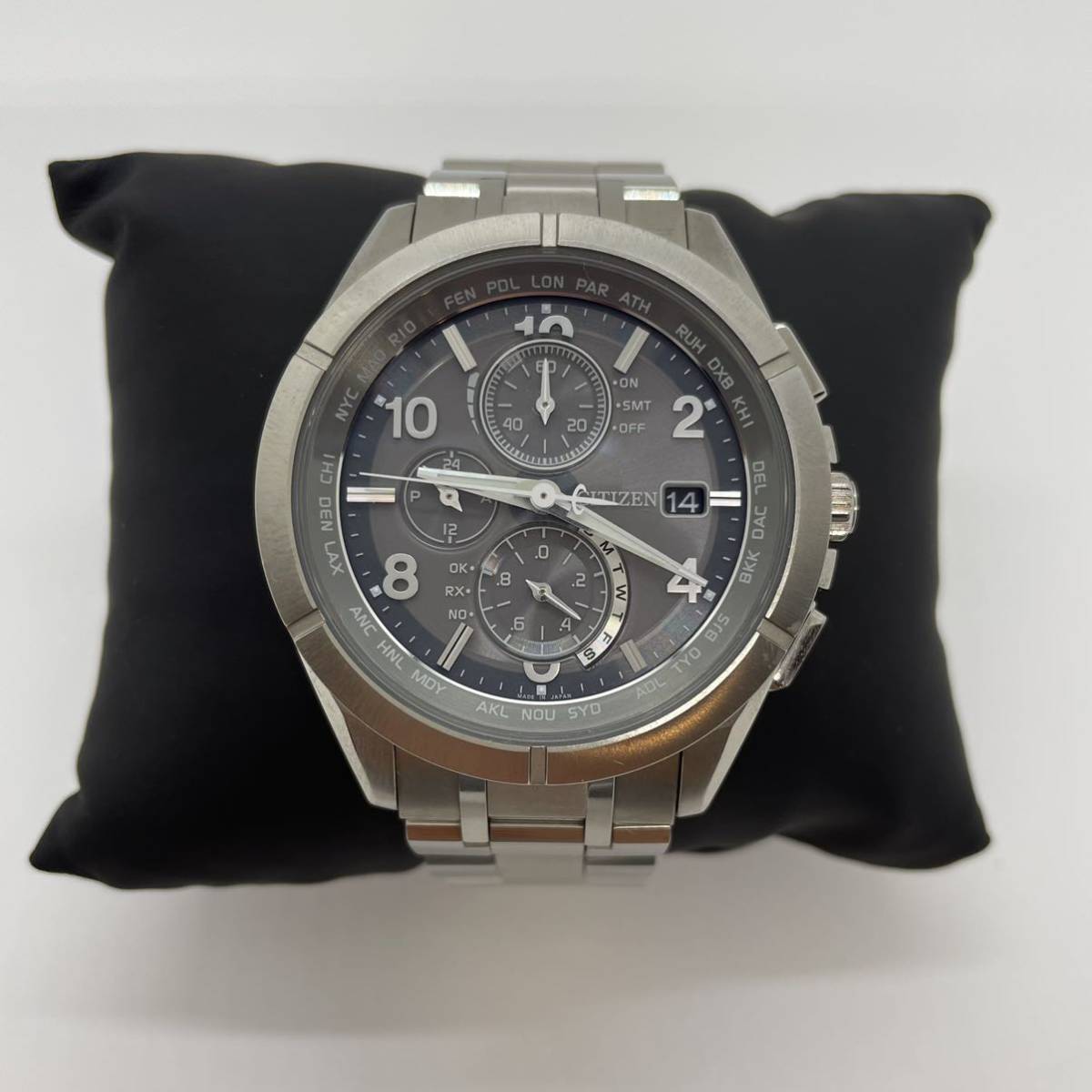 限定品】シチズン アテッサ チタン フローズングレー AT8160-55H 