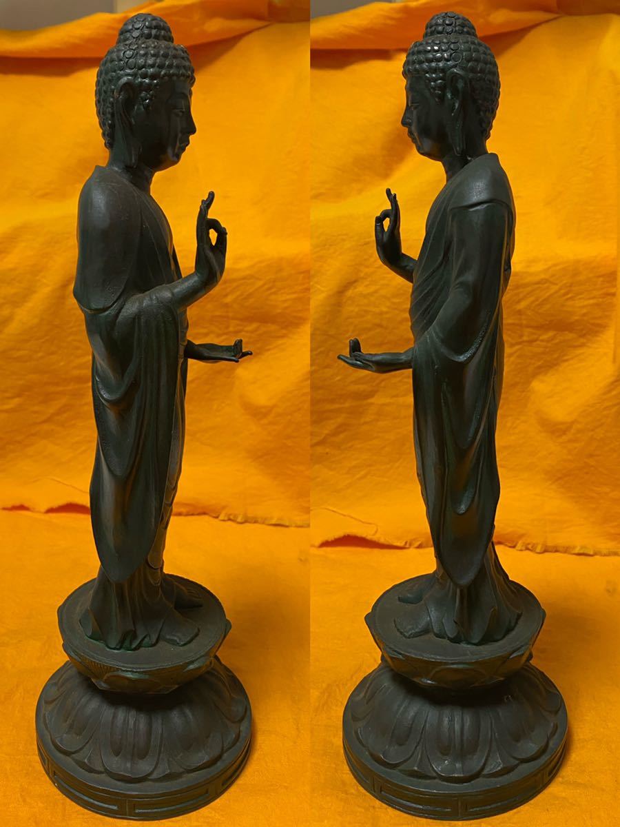 文化遺産オンライン 卍時代物 И銅製 『如来坐像』 明代?約5kg 仏像