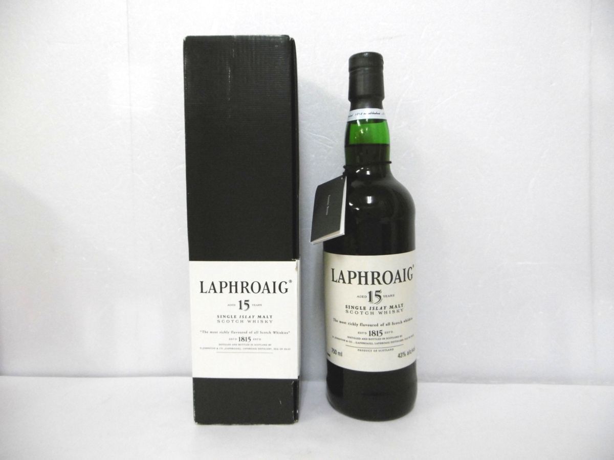 ラフロイグ 15年 43度 オリジナル 旧ボトル LAPHROAIG 15年 ラフロイグ LAPHROAIG 43度 旧ボトル オリジナル 古酒 未開栓