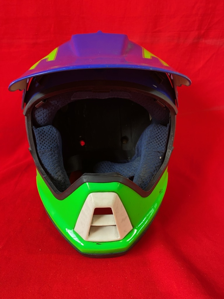 取引中！レトロ　57〜58cm　オフヘルメットSHOEI SHOEI オフロードヘルメット M（57-58CM）古いヘルメットいかがでしょ