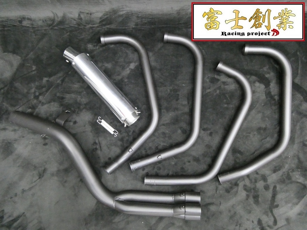 ＣＢＸ４００Ｆ　６分割　マフラー　黒　５０．８　/レインボー社長4-2-1ガニマタNC07 PC04サイレンサーCBX550Fセール CBR400Fゼファー