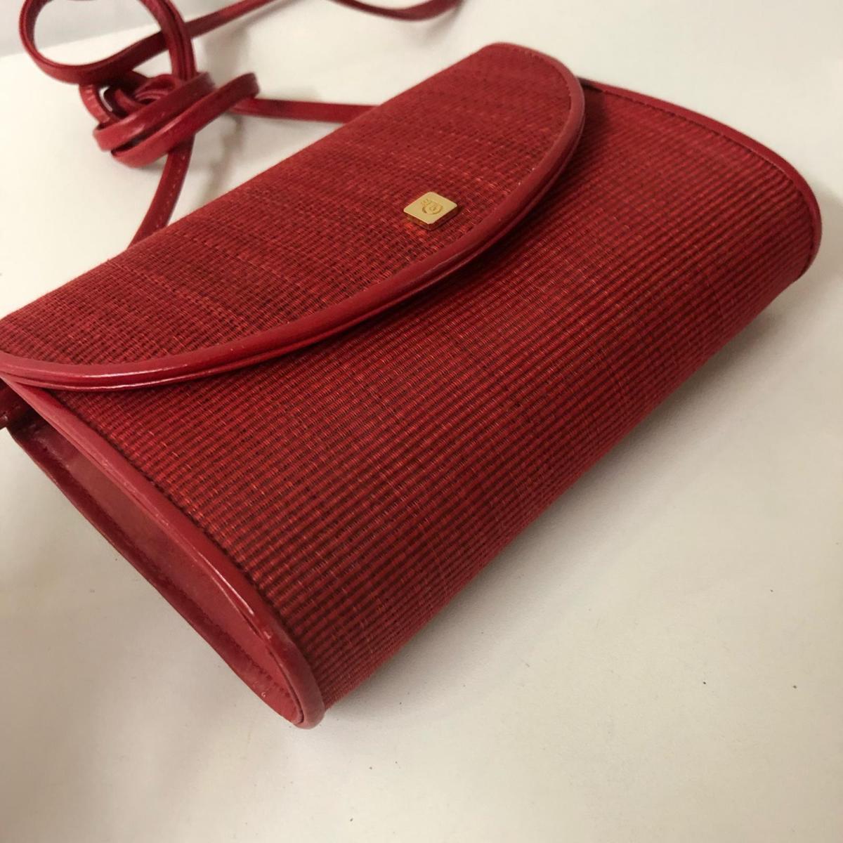 COMTESSE コンテス ホースヘアー ミニショルダーバッグ 赤系 COMTESSE 