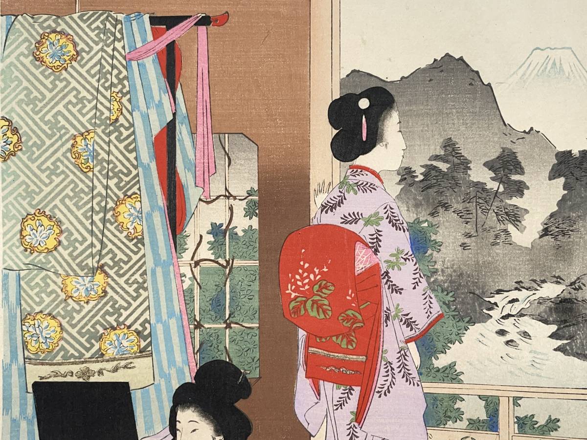 hana_desu15 有喜世之華 宮川春汀 Shuntei 明治30年(1897)本物 浮世絵