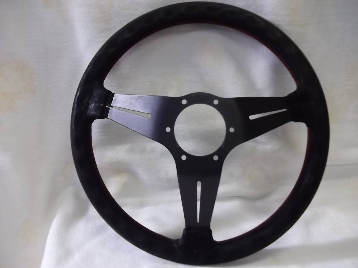 NARDI ナルディ FET 当時物 ラリー ディープコーン？ スエード 赤 