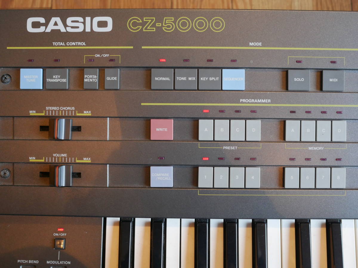 【希少】CASIOシンセサイザー　CZ-5000 、ケース付き【レア】 CASIO CZ-5000 Digital Synthesizer | eBay