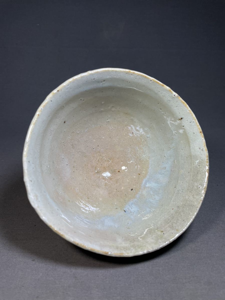 茶道具 煎茶道具 茶碗 萩焼 坂田泥華 抹茶碗 窯印有 検) 三輪