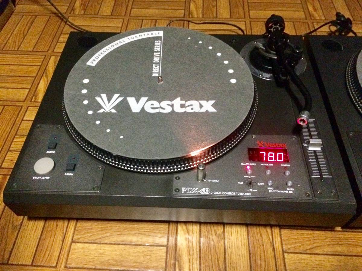 Vestax PDX-D3 78回転対応 クォーツロック ダイレクトドライブ 