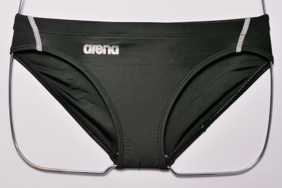 arena アリーナ ARN-9018 ブラック×ホワイトステッチ Sサイズ nux-W 競パン 競泳水着
