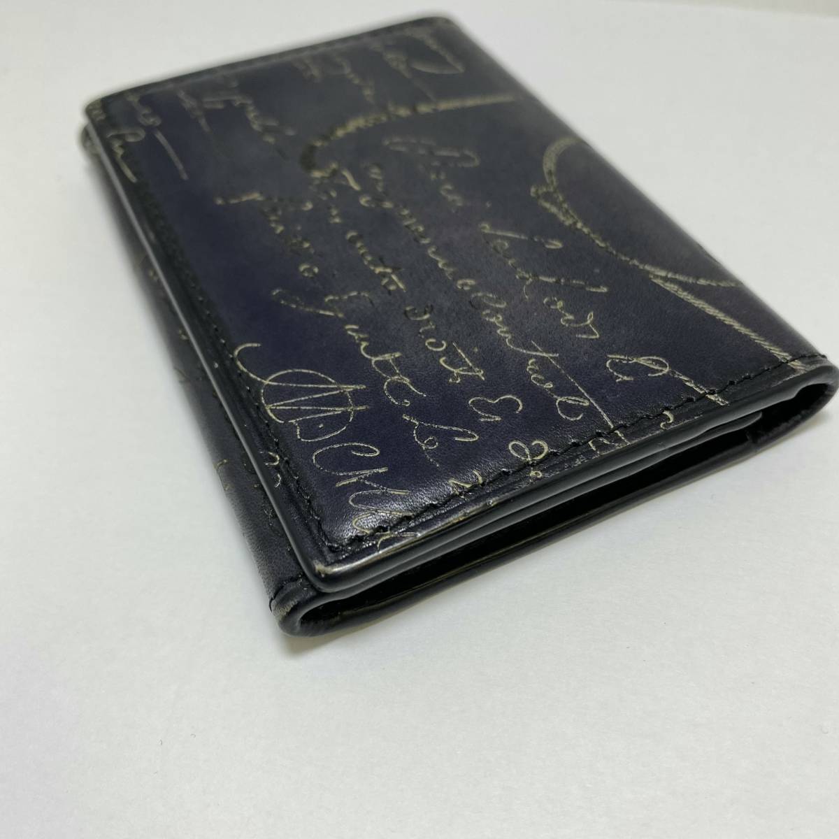 Berluti】ベルルッティ カードケース 名刺入れ カリグラフィ 黒 百貨店